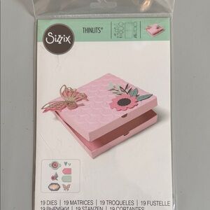 Sizzix Thinlits 19-Piece Die Set to create a Floral or Butterfly Gift Box.
